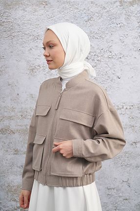 روسری بژ پلی استر ARMANDA - کد 855989470