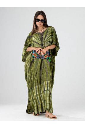 لباس سبز زنانه آستین خفاشی Gezginimport - کد 856035551