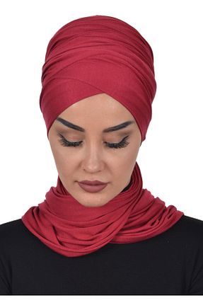کلاه شنای حجاب زرشکی زنانه Ayşe Tasarım - کد 62680258