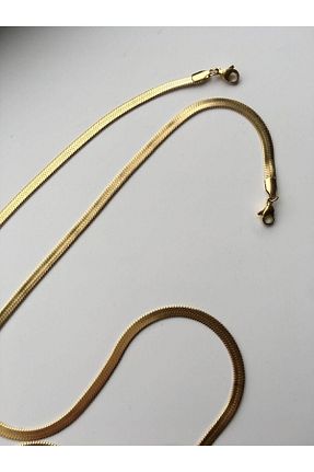 گردنبند استیل ( فولاد ) طلائی زنانه استیل (فولاد) Âlâ Atelier - کد 169115498
