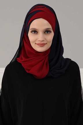 شال سرمه ای زنانه شیفون Aisha