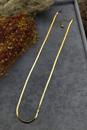 گردنبند استیل ( فولاد ) طلائی زنانه استیل (فولاد) Dorika Accessories - کد 104314717