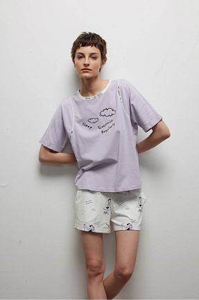 بالاتنه راحتی بنفش زنانه پنبه ای Hays - کد 856050979
