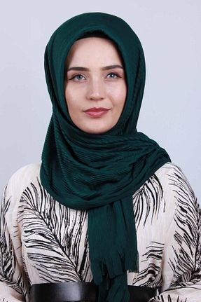 شال سبز زنانه پنبه ای Scarf Box - کد 813462919