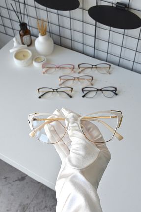 عینک محافظ نور آبی نارنجی زنانه پلاستیک VisionGlasses - کد 856105471