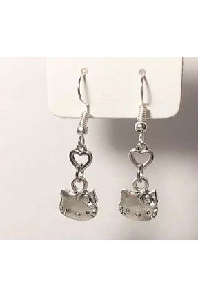 گوشواره جواهر روکش نقره bohemian takı tasarim - کد 376731541
