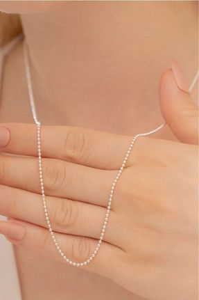 گردنبند نقره سفید زنانه 925 عیار Silver Self - کد 856138024
