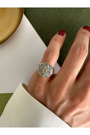 انگشتر جواهر طوسی زنانه زیرکن ringbox - کد 834083673