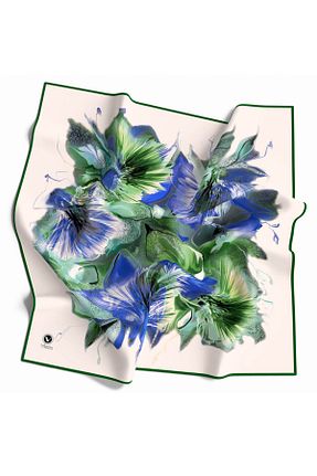 روسری سبز پلی استر VİOLLA - کد 856166984