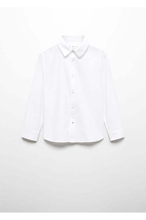 پیراهن سفید بچه گانه رگولار MANGO Kids - کد 788443697