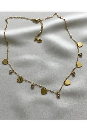 گردنبند استیل ( فولاد ) طلائی زنانه استیل (فولاد) Bubbleatelier - کد 856170479