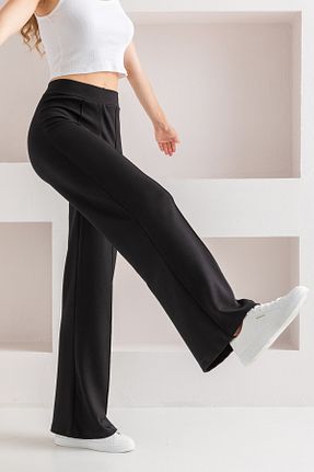شلوار مشکی زنانه پنبه - پلی استر - الاستین CNRCollection - کد 856254522