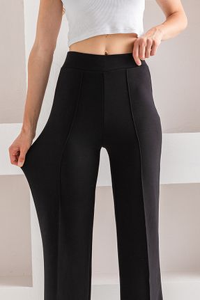 شلوار مشکی زنانه پنبه - پلی استر - الاستین CNRCollection - کد 856254522