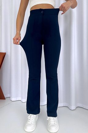شلوار سرمه ای زنانه الاستین Mine Tan Butik - کد 856275138
