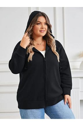 سوئیشرت سایز بزرگ مشکی زنانه سایز بزرگ DAXİS Sportwear Company - کد 856277627