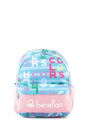 کیف مدرسه فیروزه ای بچه گانه United Colors of Benetton - کد 847785818