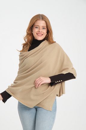 شال بژ زنانه اکریلیک VEGA MODA - کد 856305349