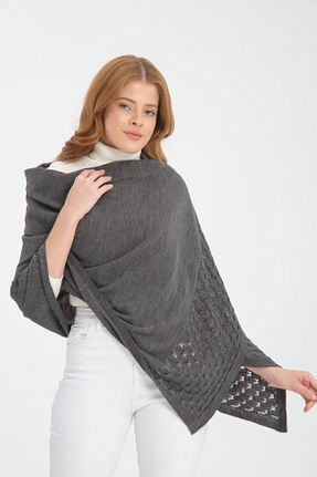شال طوسی زنانه اکریلیک VEGA MODA - کد 856299306