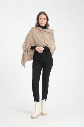 شال قهوه ای زنانه اکریلیک VEGA MODA - کد 856299279
