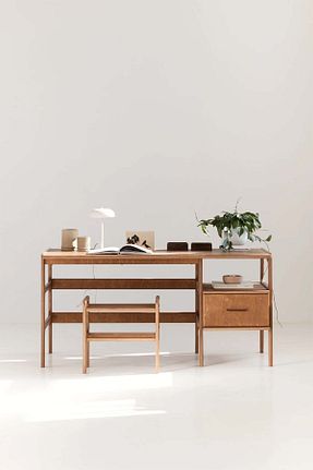 میز تحریر قهوه ای 75 سانتی متر Woodesk - کد 850382841