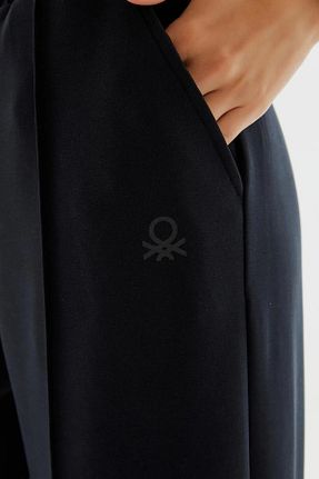 شلوار مشکی زنانه پارچه Benetton - کد 856337107