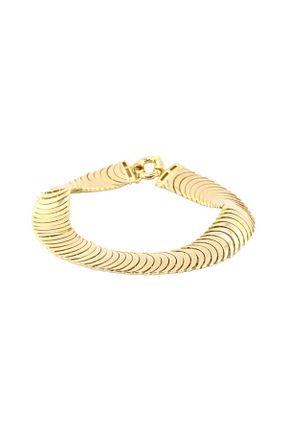 دستبند طلا بژ زنانه 14 عیار Altınkaynak - کد 856340925