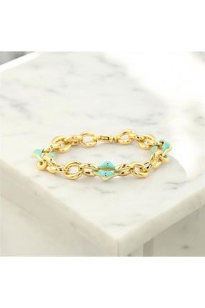دستبند طلا بژ زنانه 14 عیار Altınkaynak - کد 856442285