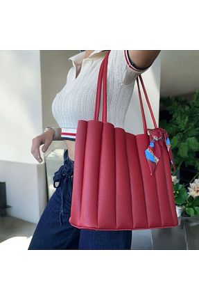کیف دوشی قرمز زنانه چرم مصنوعی LAVEN - کد 856277256