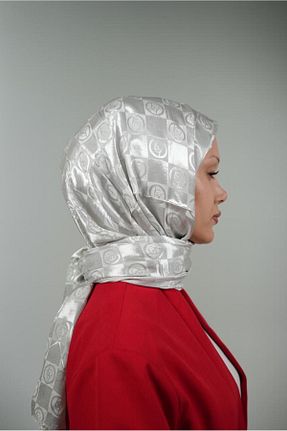 شال طوسی زنانه پلی استر LOSYANA - کد 856359844
