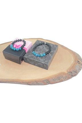 دستبند جواهر آبی زنانه سنگ طبیعی RD EKOAVM - کد 33502465
