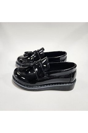 کفش کژوال مشکی بچه گانه چرم لاکی patik ayakkabı - کد 809817759