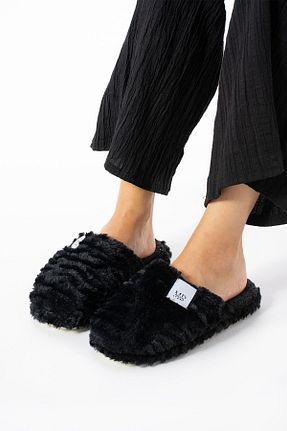 دمپائی خانگی مشکی زنانه پارچه ای Moda Devrin - کد 851259921