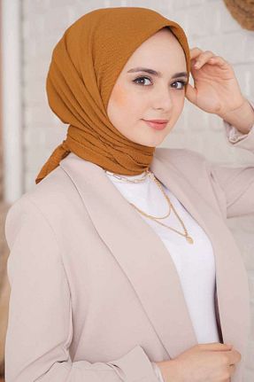 شال قهوه ای زنانه جاز Şalland - کد 856406738