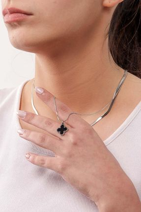 گردنبند استیل ( فولاد ) زنانه استیل (فولاد) Pikas - کد 790181297