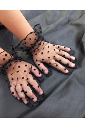 دستکش مشکی بچه گانه پلی استر es moda shop - کد 856444337