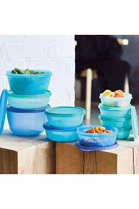 ظرف نگهداری آبی پلاستیک Tupperware - کد 166646403