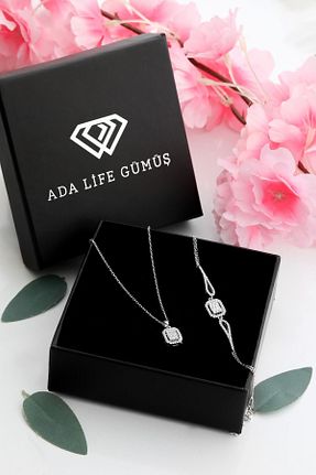 ست نقره زنانه زیرکن ADA LİFE GÜMÜŞ - کد 742868403