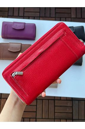 کیف پول قرمز زنانه سایز متوسط Derkon - کد 92709201