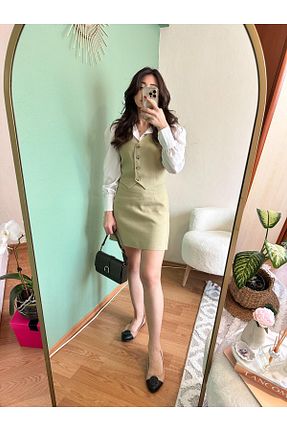 ست بالاتنه و پائین تنه سبز زنانه بافت Özge Kınza - کد 846698853