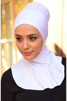 کلاه شنا سفید زنانه Sahra Şal Dünyası - کد 68970288
