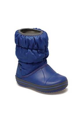 بوت / نیم بوت آبی بچه گانه چرم مصنوعی Crocs - کد 992420