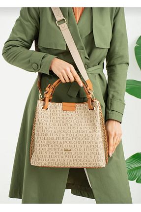 کیف دوشی قهوه ای زنانه چرم مصنوعی Just Polo - کد 449878537
