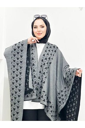 پانچو حجاب سبز زنانه تریکو SpecialScarf Hijab Fashion - کد 788248648