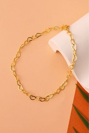 دستبند نقره طلائی زنانه 925 عیار Elika Silver - کد 855551639
