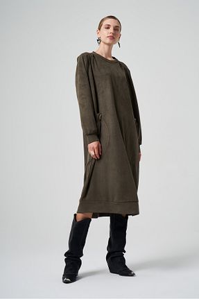 بلوز خاکی زنانه طرح دار MissWhence - کد 856277610