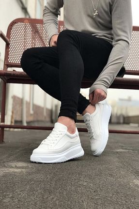 کفش بیرون سفید مردانه چرم مصنوعی Mida Shoes - کد 272275480