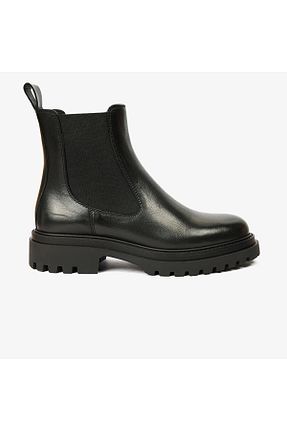 بوت / نیم بوت مشکی زنانه چرم خالص Greyder - کد 856301406