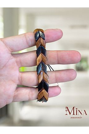 دستبند جواهر قهوه ای زنانه Mina Souvenir - کد 854161497