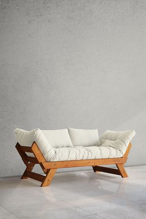 کاناپه بژ Keten Woodesk - کد 34242852