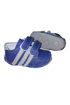 کفش پیاده روی آبی بچه گانه چرم اصل miram shoes - کد 856344718